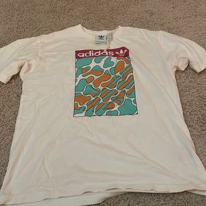 White adidas top unworn